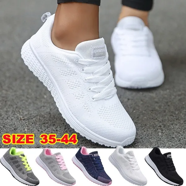 Top Quality Moda Andar Sapatos para Mulheres Lightweight Athletic Não Slip Running Shoes Moda Sapatilhas Selvagens Esportes confortáveis