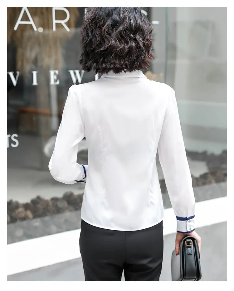 Koreańska moda szyfonowa koszule biuro damskie bluzki pasiastki w paski w rozmiarze 5xl damskie topy i bluzki femininas elegante 210401