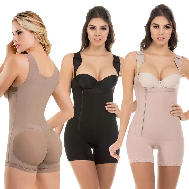 Siamois Taille Formateur Shaper Ventre Contrôle Body Sous-Vêtements Corps Serré Et Fit Shaper Lingerie Pour Femme Ouvert Buste Poitrine