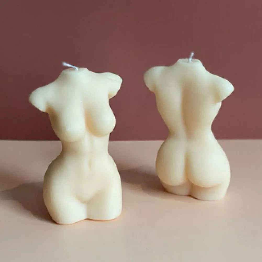 Creatieve kunst lichaam kaars schimmel schattige vrouwelijke figuur kunst kaarsen 7 5 10 5cm aromatherapie lichaamsvormige kaars; DIY Home Decor2796