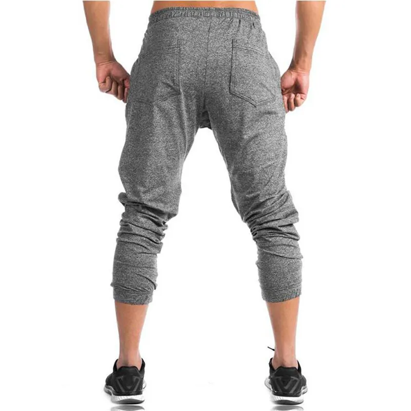 Brand Summer New Fashion Thin Slim Fit Gyms Pants Men Casual Sweat Trouser Joggers Bodybuilding Fitness Sweatpants 210421