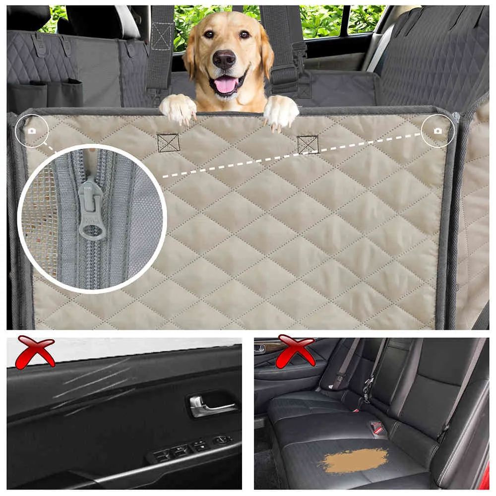 Prodigen Seat Cover Waterproof Pet Travel rier Trunk Protector Mattress Hammock Carrier For Dogs