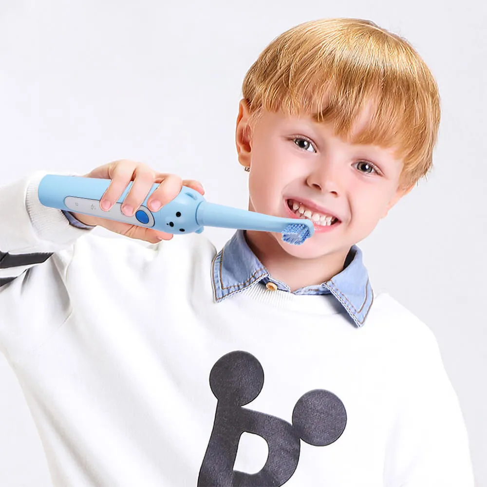 Best Children Sonic Electric Toothbrush 3 Mode USB ricaricabile Cartoon Pattern Brush Denti con testina di ricambio bambini 3-12 anni