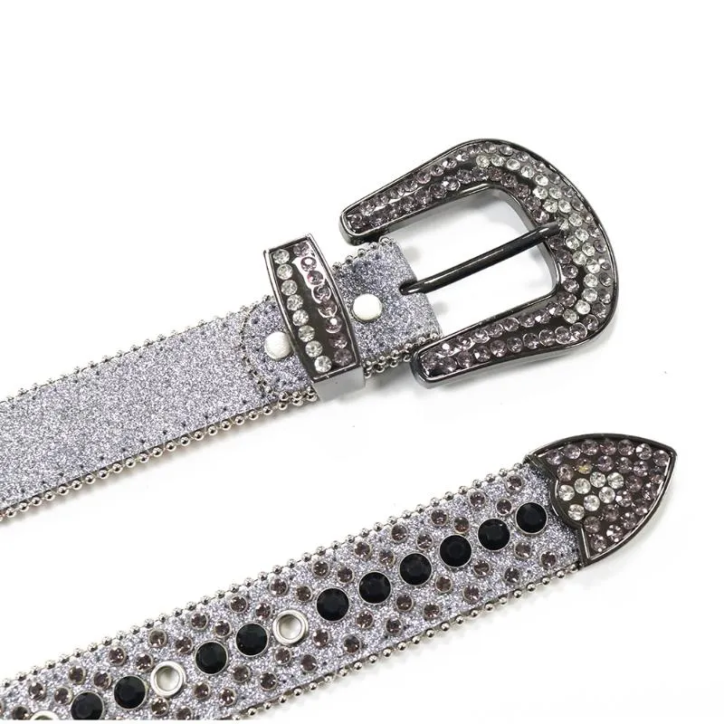 Ceintures Cowgirl Cowboy cristal strass mode luxe sangle diamant clouté ceinture pour femmes hommes large boucle Jeans2748