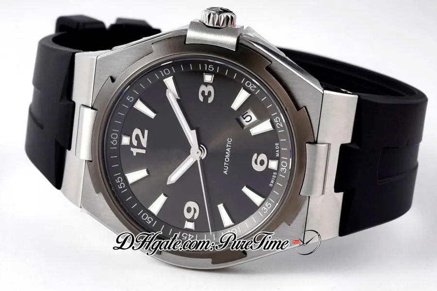 V8F Overseas 47040 Ultra-sottile Miyota 9015 Orologio automatico da uomo 42 Lunetta in titanio Quadrante nero Indicatori a bastone Cinturino in caucciù Super Editi246S