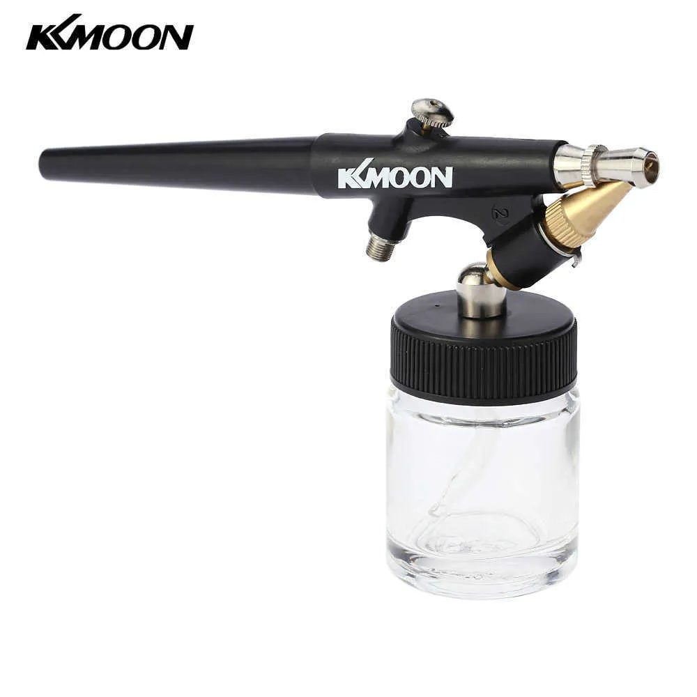 Mini kit de compresseur d'aérographe Siphon Feed Single Action Air-Brush Paint Spray Gun Sandblaster pour le corps maquillage tatouage voiture manucure 210719