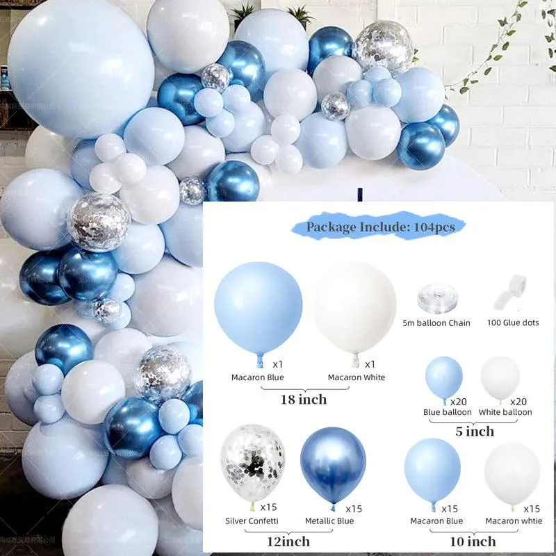 Синий воздушный шар в форме макарон, гирлянда, декор для вечеринки в честь дня рождения, детские украшения для детского душа, шариковая арка, свадебные шары, украшение для раскрытия пола308Y