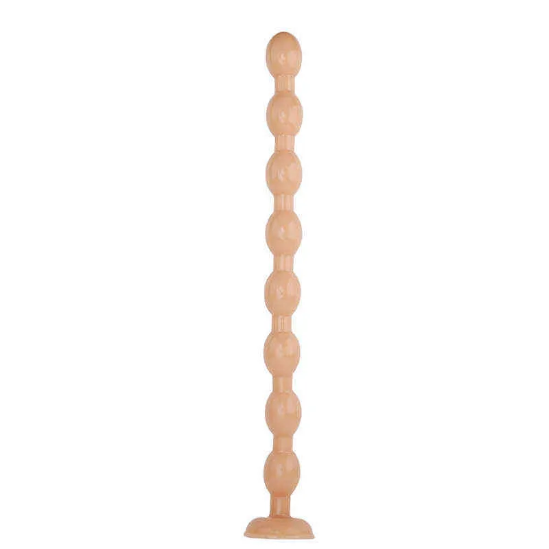 NXY Dildo Giocattoli anali 50 cm Lungo Pull Bead Backyard Fun Plug Morbido massaggio prostatico Dispositivo di masturbazione maschile e femminile Prodotti adulti 0225