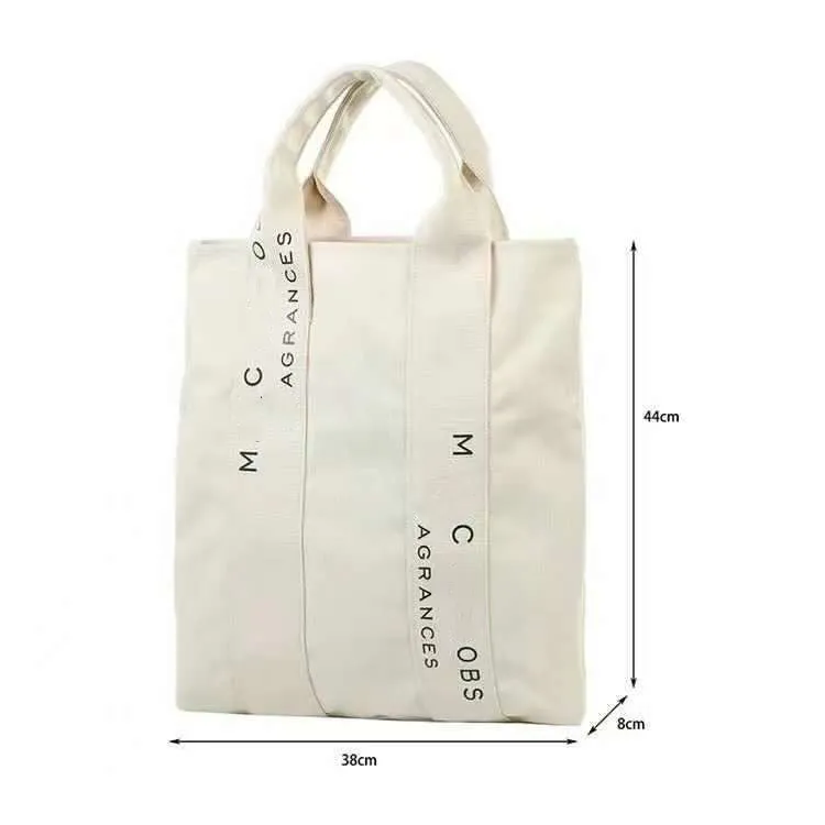 Totes Bags Japanese Canvas Letters Shoulder College Womens Borse Borsa della spesa della borsa di moda del progettista