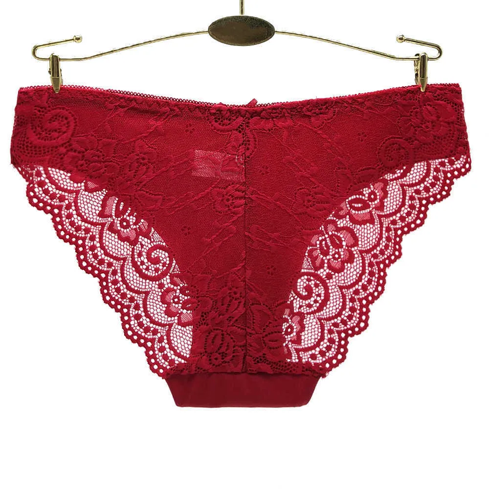 Moonflame 5 Pçs / lote Chegada Nylon Senhoras Calcinhas Sexy Lace Briefs Underwear M L XL XXL 89430 211021