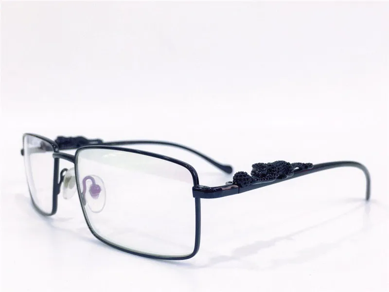 Модный дизайн, оптические очки 3645642, квадратная металлическая оправа, прозрачные линзы, ноги животных, простой и деловой стиль, высокое качество, Clear298Q