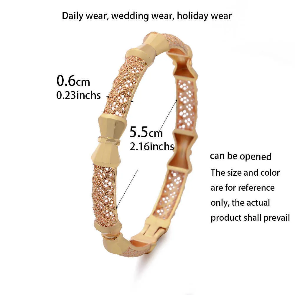 / Petit Papillon Afro Bracelets Or Couleur Bracelet pour Femmes Dubaï Mariée Mariage Bracelet Africain Arabe Bijoux Moyen-Orient Q0717