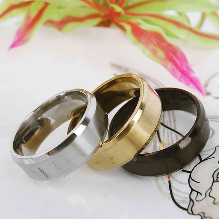 Tendance pour hommes en acier au titane Index Finger Ring Couple Creative Fashion