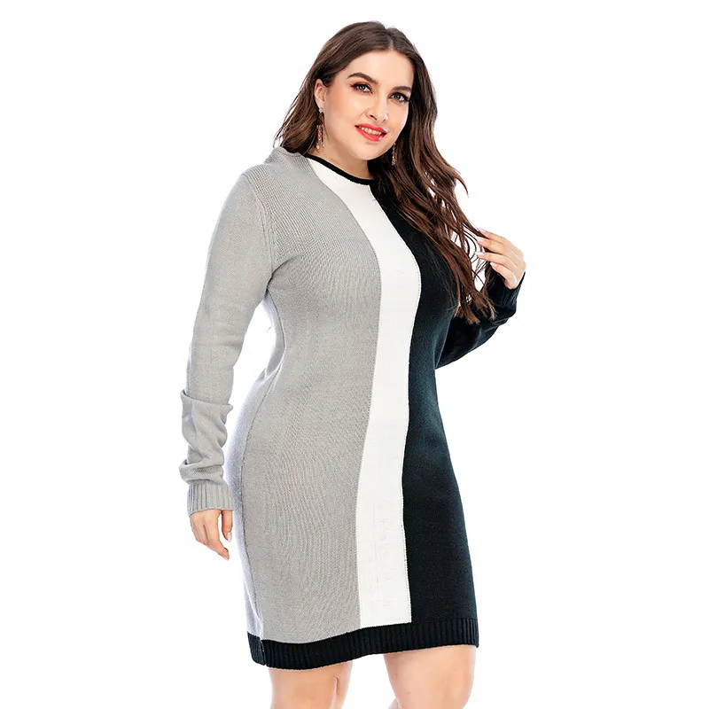 Femmes chandails et pulls grande taille surdimensionné hiver filles long pull 210428