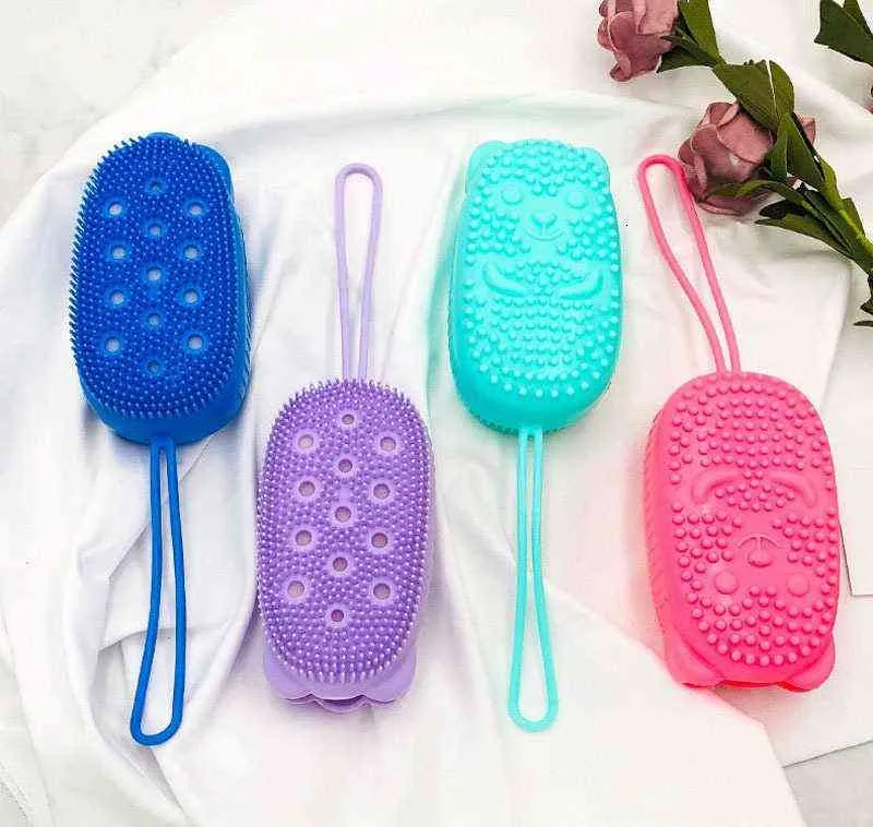 Brosse de Massage moussante rapide pour artefact, boule de bain pour enfants adultes, épurateur de corps en Silicone