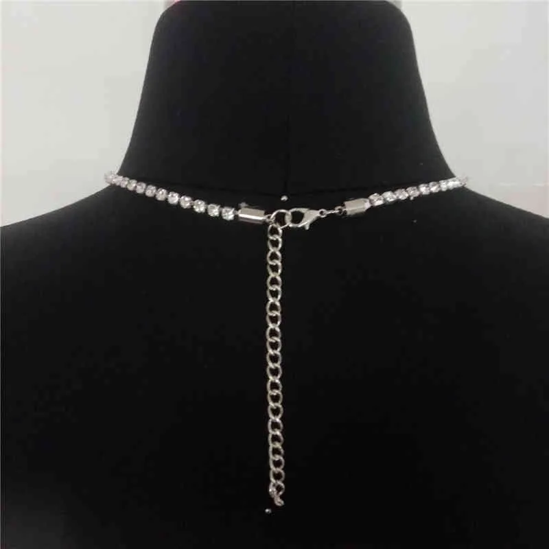 Религиозная панк -лента бриллиантовая колье DIY Diamond Chain By02245339035