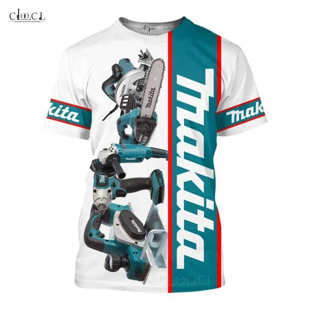 CLOOCL EST Tools 3D-Druck Männer T-Shirt Harajuku Sommer Kurzarm Straße Casual Unisex T-Shirt Tops Drop 210716