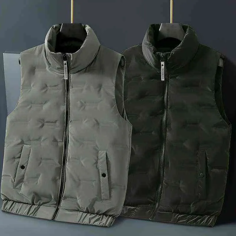 Höst och vinter Mäns Anka Down Vest Ultra Light Jacka Herrmodell Ärmlös Coat Höst och Winter Coat 90% Vit Duck Gör Y1103