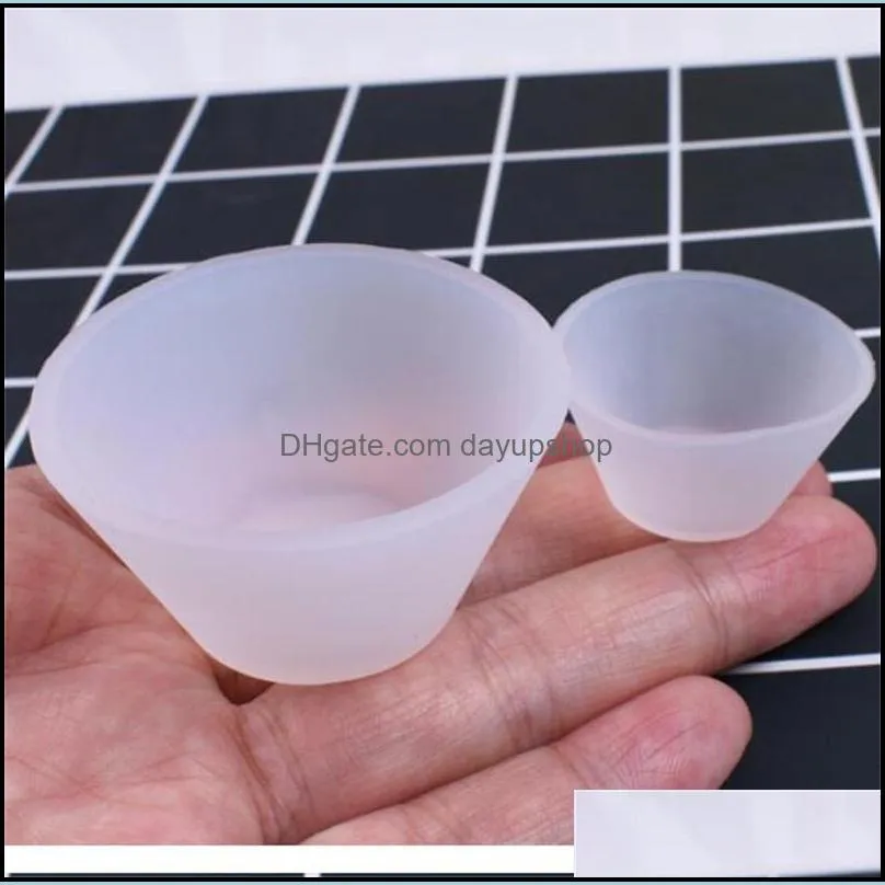 Mini Silicone Cups Color Mixing Cup Flexible Silicone Rubber UV Resin Mixing Cups Washable Epoxy Resin Tools 156 W2
