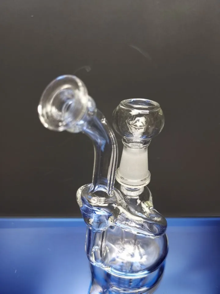 10 mm mini szklane bongki recyklingowe platformy olejowe DAB Rura wodna 10 mm złącza bong z paznokciem i kopułą Zeusart