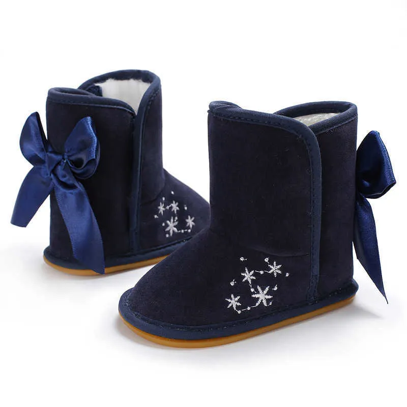 Hiver doux nouveau-né bébé filles princesse bottes d'hiver premiers marcheurs à semelles souples infantile enfant en bas âge enfants fille chaussures G1023