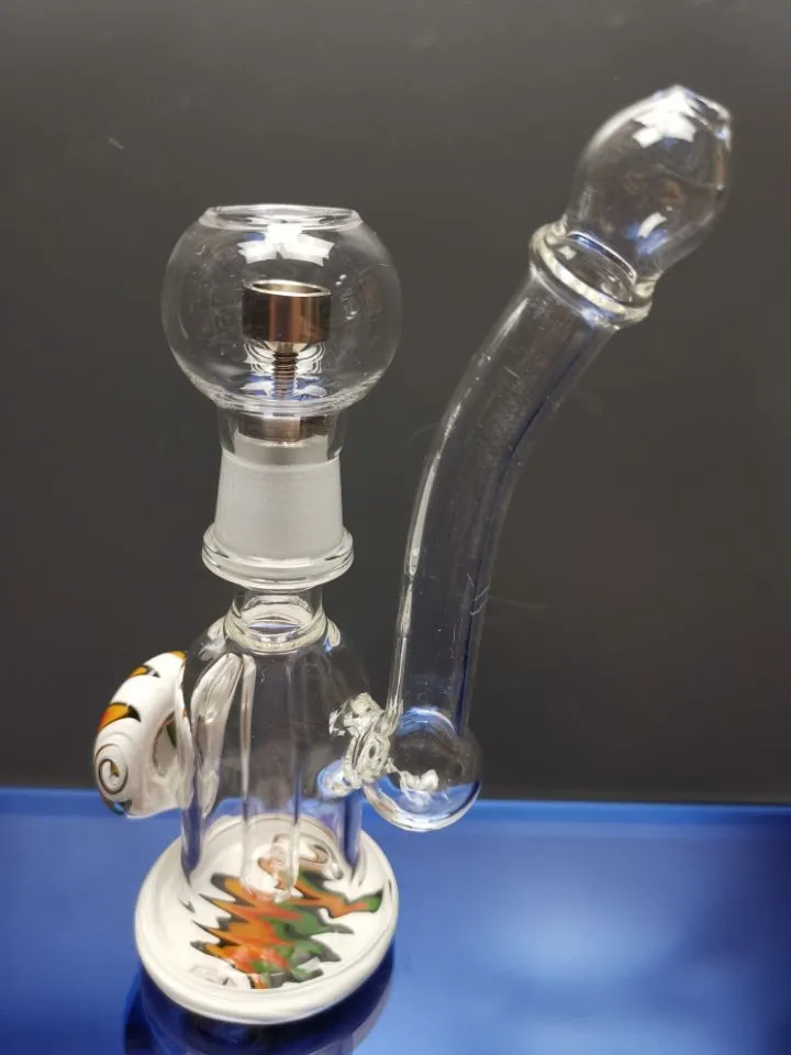 Bang en verre avec clous en titane narguilés conduites d'eau bongs colorés capiteux mini pipe dab rigs petit barboteur bécher recycler la plate-forme pétrolière zeusartshop