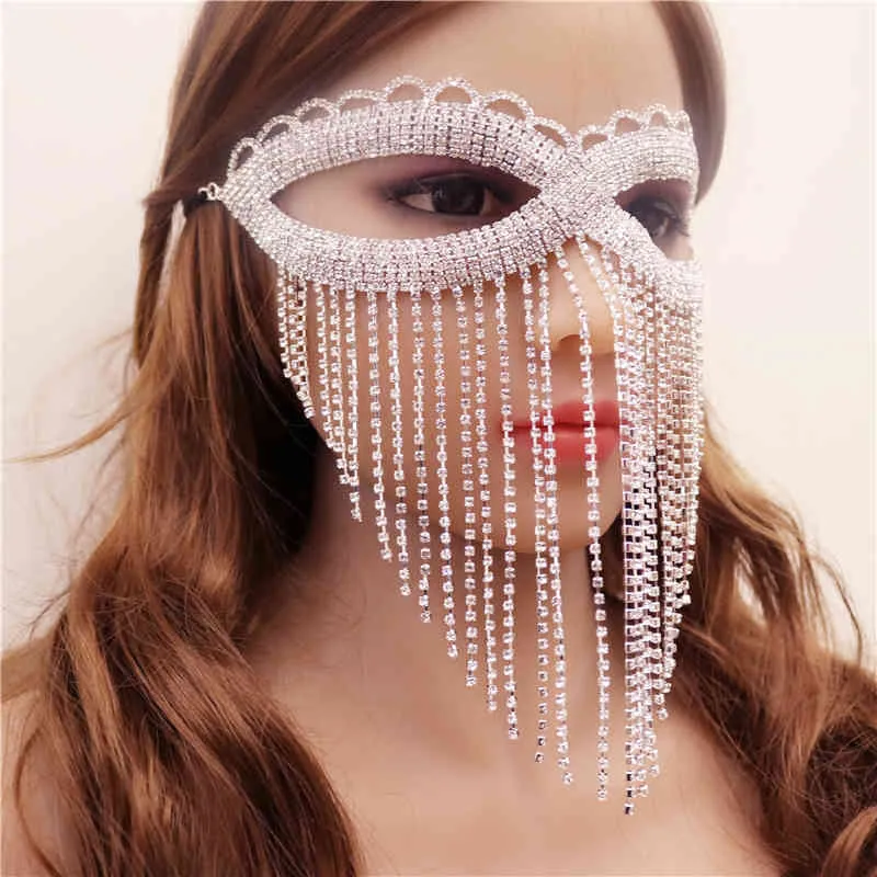 Créatif et exquis strass oeil mode mascarade boule masque brillant cristal loisirs fête bijoux accessoires