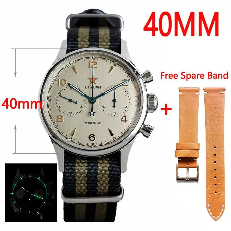 Military Watch For Man Chronograph Wrist Seagull 1963 Original ST1901 Movement Sapphire Waterproof Limited Card Wristwatches301e