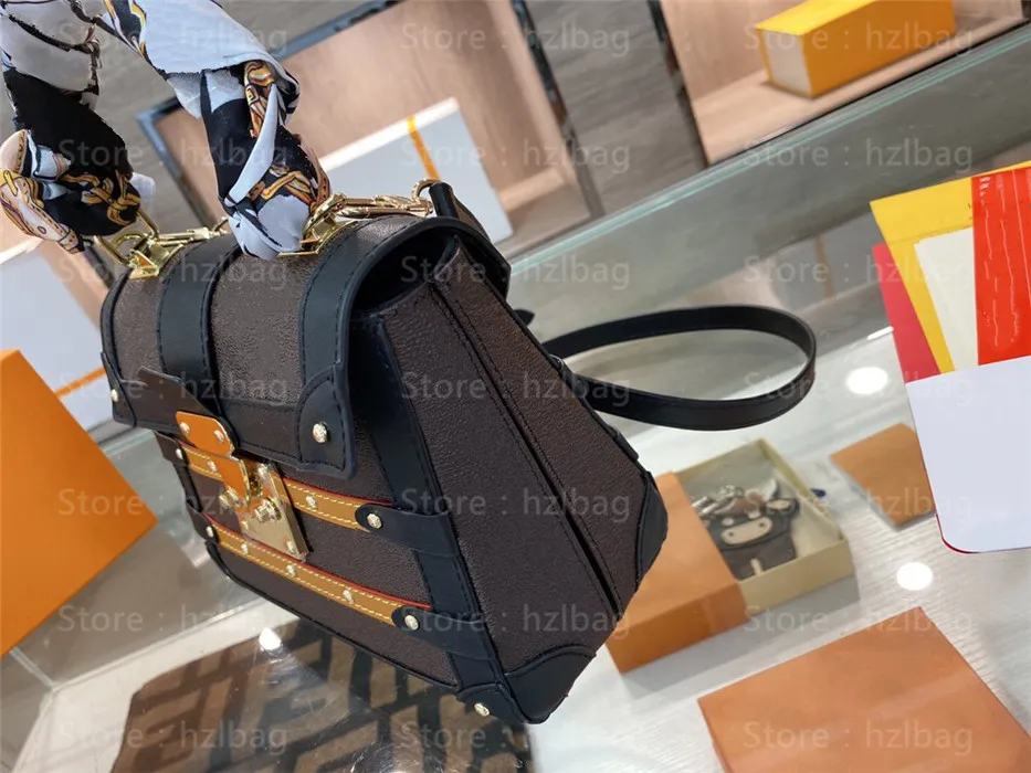 Trianon PM Toe Bag M45908 Purse Pl￥nbok Bed￥rande stammar axelskroppskroppar b￤r S-Lock Designers Womens Handbags Purses