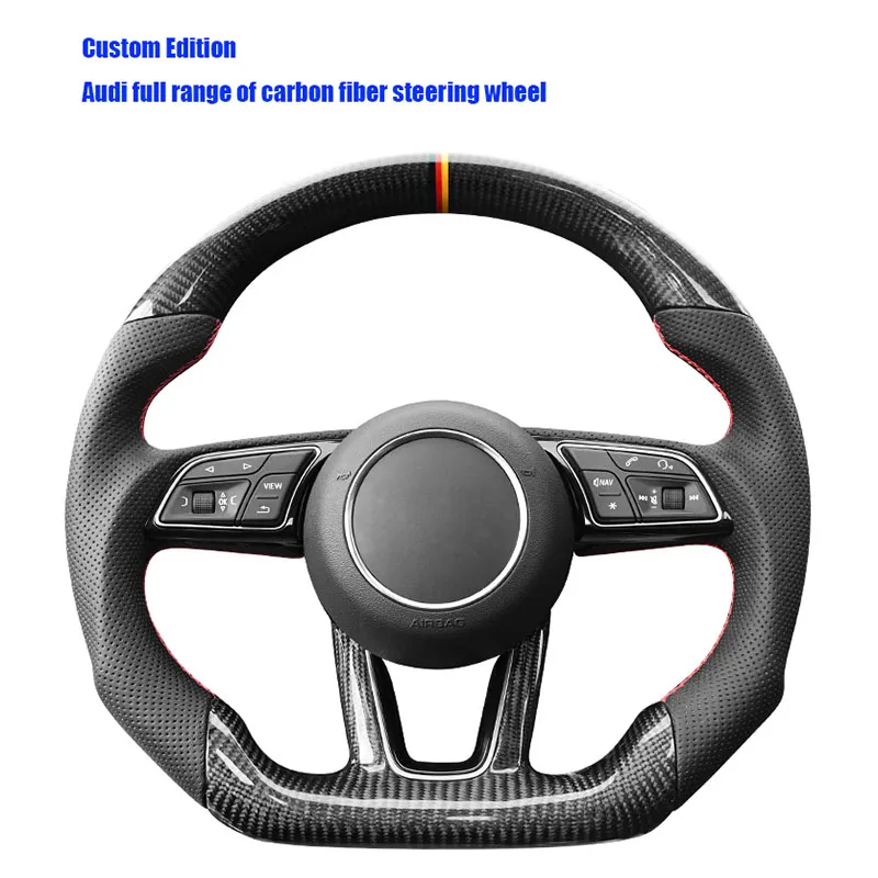 ينطبق على جميع سلسلة AUDI المعدلة عجلة القيادة من ألياف الكربون