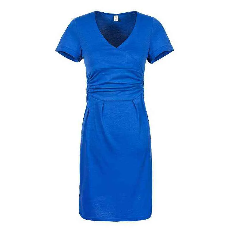 Primavera verão maternidade vestidos roupas gravidez vestido casual vestido de algodão slim encaixe sexy vestido de quadril para mulheres grávidas g220309