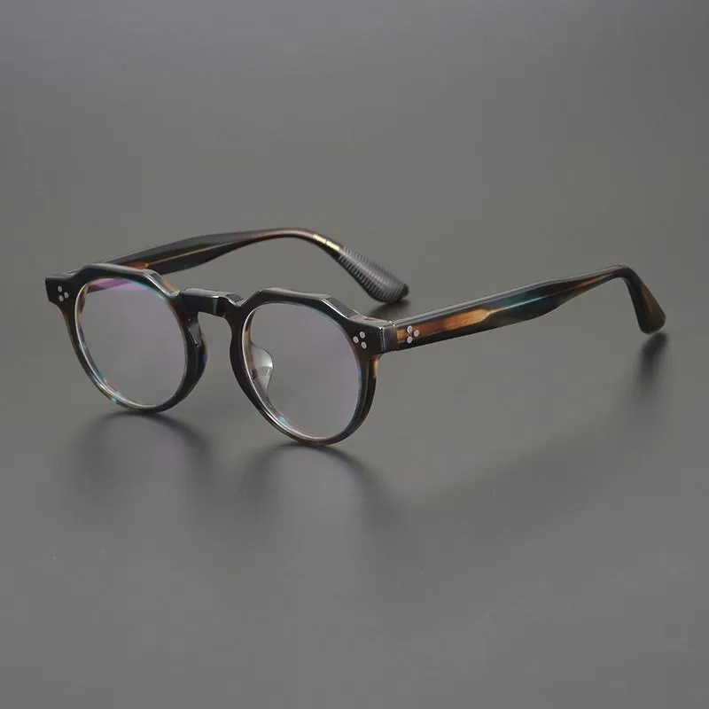 Fashion Sunglasses Frames Acetate Glasses Frame Men Vintage Designer Round Optical Eyewear Myopia Reading Women Prescription Clear232l