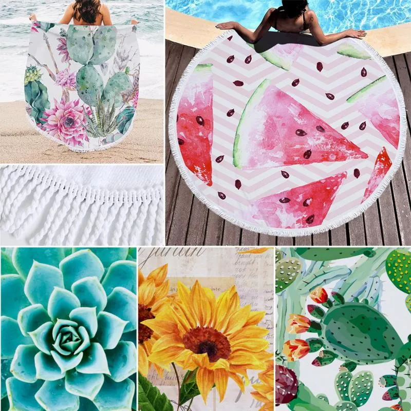 Towel Summer Cartoon Series Microfiber Beach With Drawstring Backpack Bag Sport Yoga Blanket Swimming Bath219r