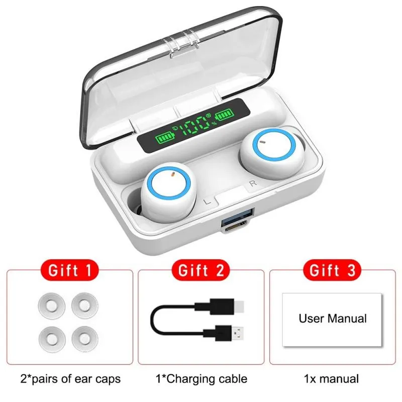 Écouteurs Bluetooth sans fil, antibruit, étanches, portables, confortables, 1050468
