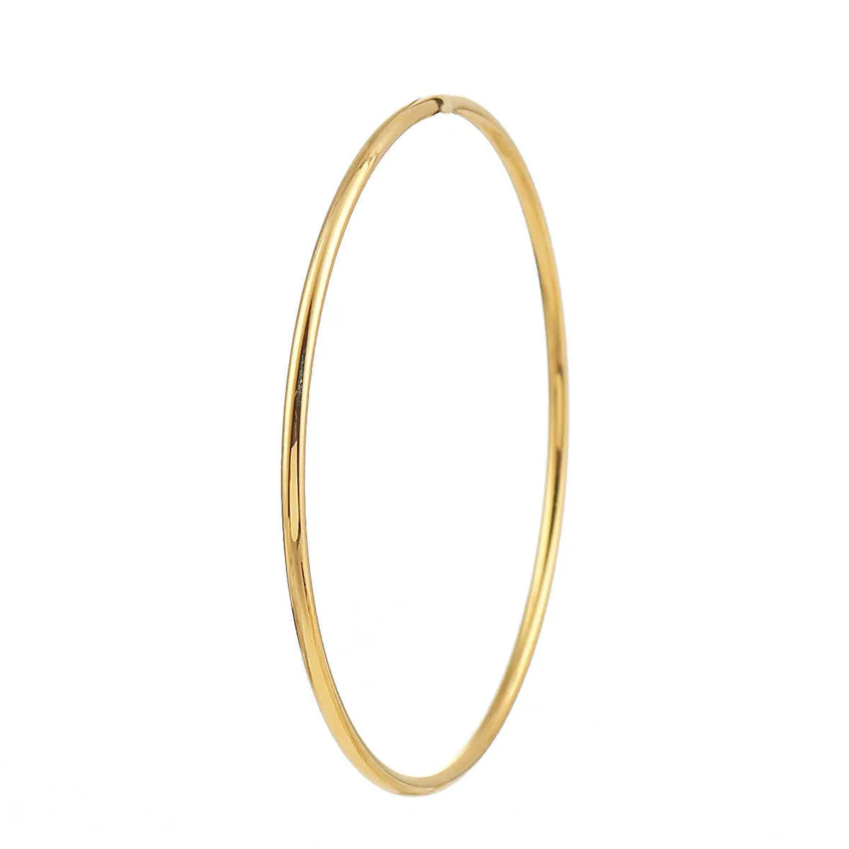 Roestvrijstalen armbanden armbanden goud kleur ronde verstelbare armband voor vrouwen man sieraden, 1 stuk Q0719