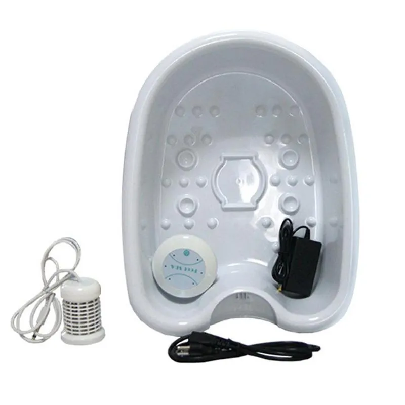 Massageadores elétricos Home Mini Detox Foot Spa Machine Cell Ionic Cleanse Device Aqua Bath Massage Basin298D