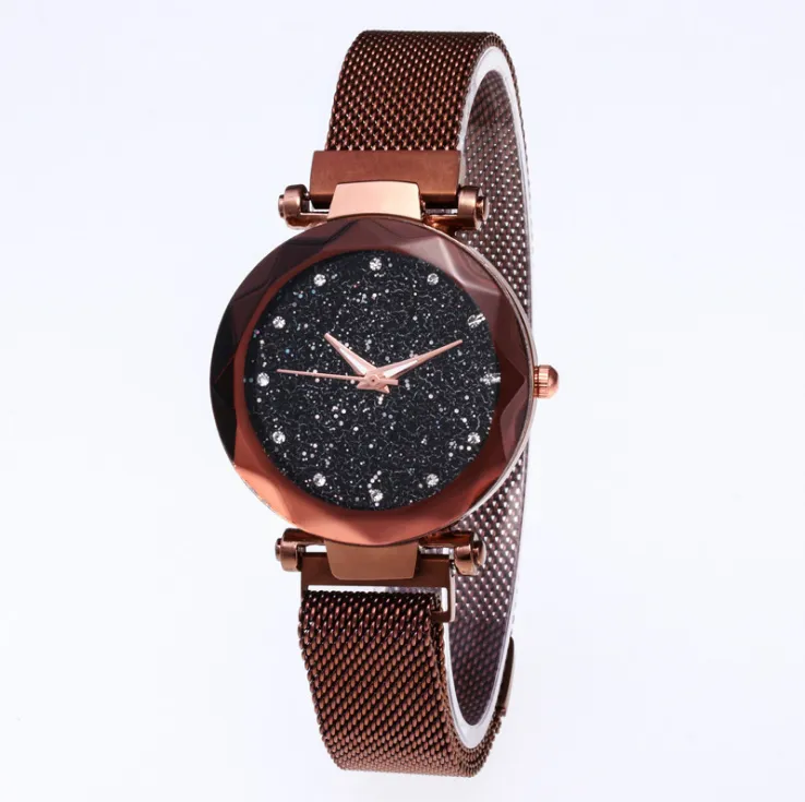 Diamant ciel étoilé belle montre à Quartz pour femme dames montres mode femme montre-bracelet décontractée 334e