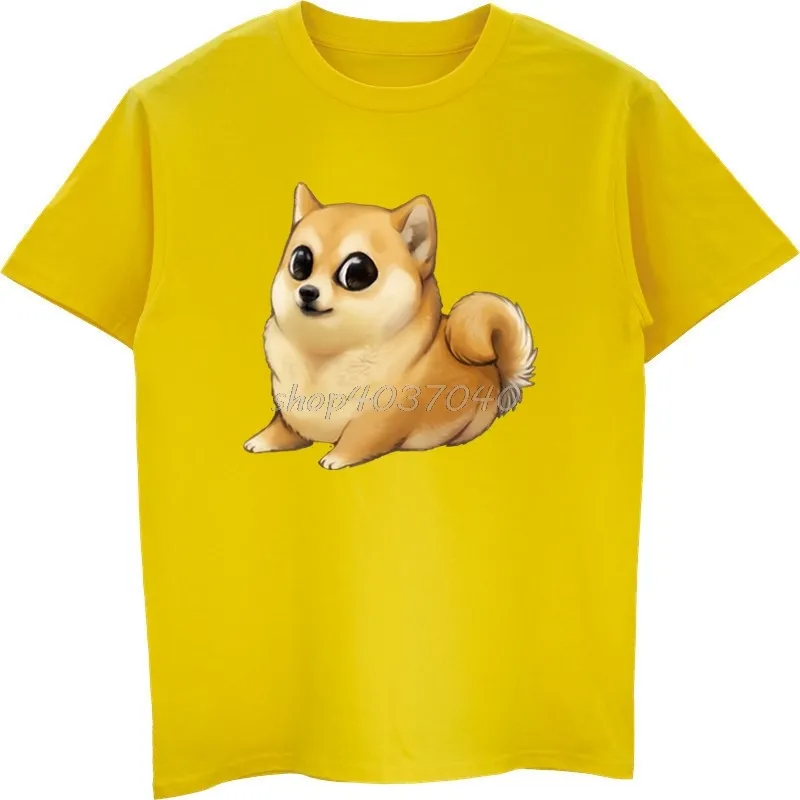 Husky Doge Köpek Komik Baskı T-shirt Yaz Erkekler Pamuk Kısa Kollu T Gömlek Hip Hop Tees Harajuku Streetwear C0413 Tops