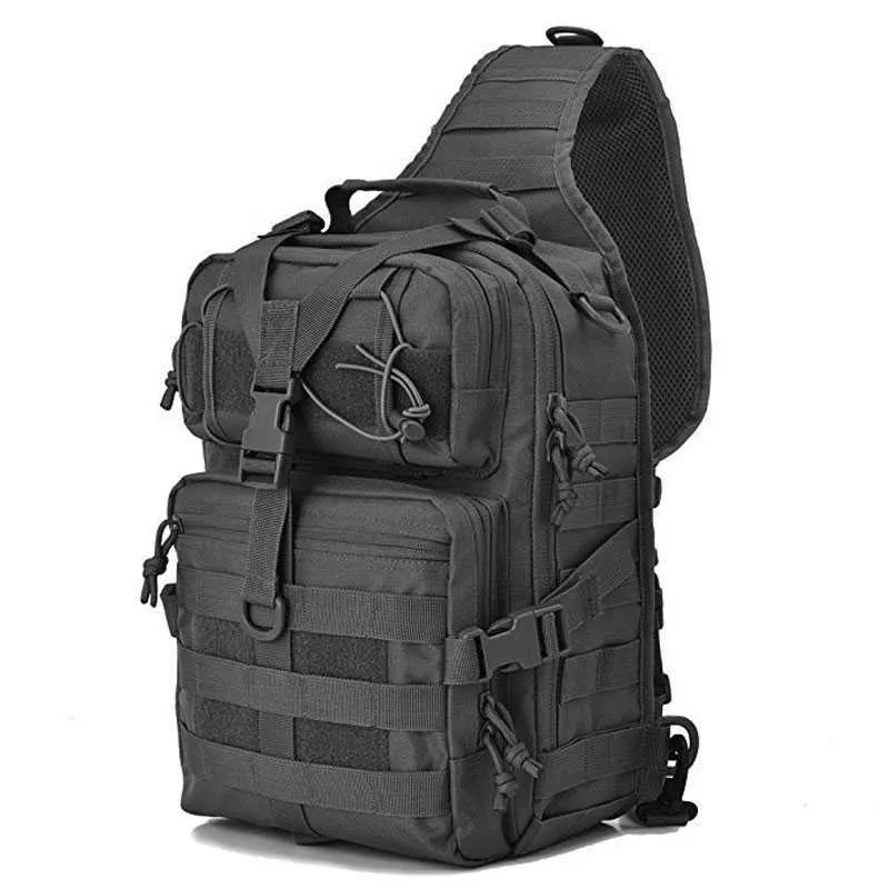 20L Тактический рюкзак Военная штука Assault Bag Army Molle EDC Rucksack Открытый Многофункциональный Кемпинг Охота Водонепроницаемый Слинг Пакет Y0721