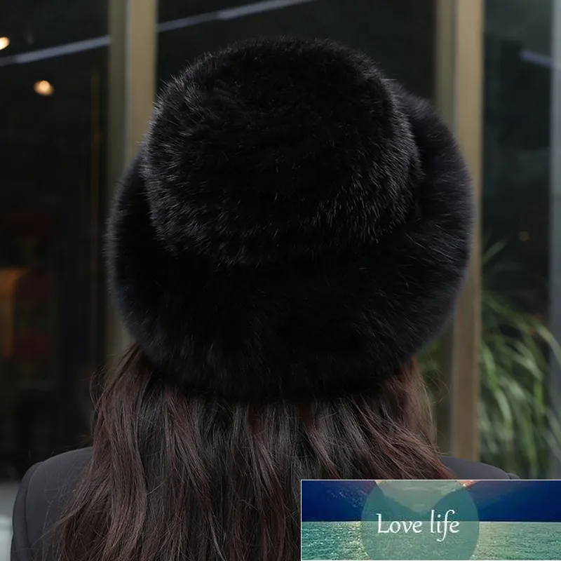 Women Real Mink Fur Bomber Hat Winter Genuine Fur Knit Caps Warm Ear Protection Luxury Fluffy Mink Hats Elastic Bowler Hat Factory209j