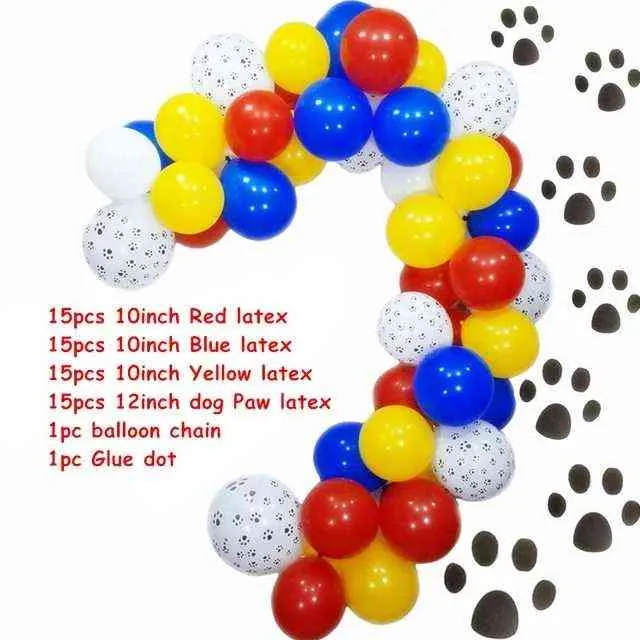 animais de estimação cão pata de látex balões de cachorro ossos animal tema festa decoração crianças clássico brinquedos globos hélio ar bolas infláveis ​​abastecimento 211216