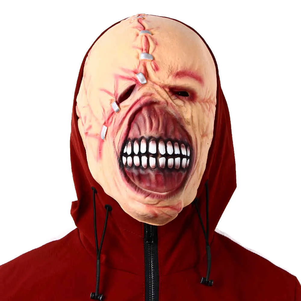 Halloween Zombie Scary Tyrant Cosplay Nemesis Costume Props Horror Movie Latex Masks