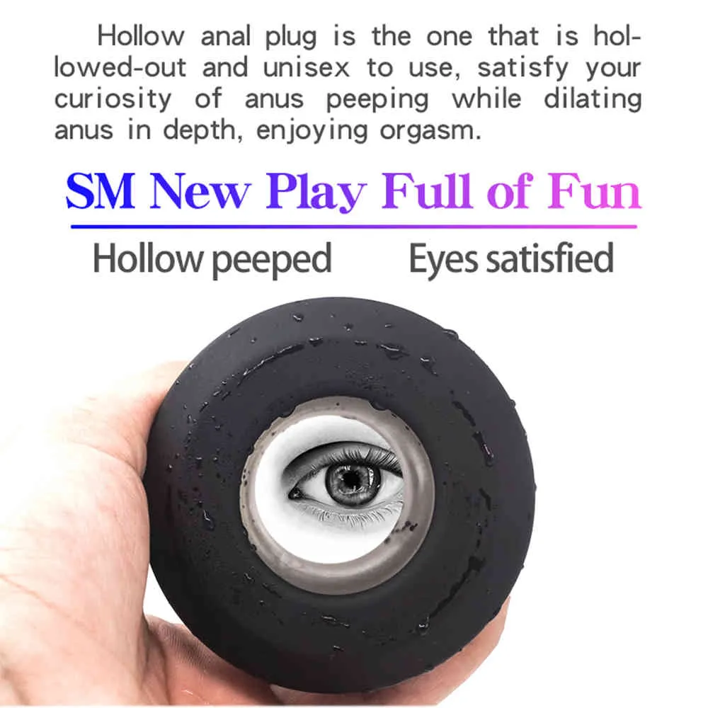 Yutong Hollow Anal Plug Natura Zabawki dla Dorosłych Dorosłych Duży Butt Ogromny Masaż Prostaty Mężczyźni Leczenie SM Produkty Anus Pierścienie Speculum