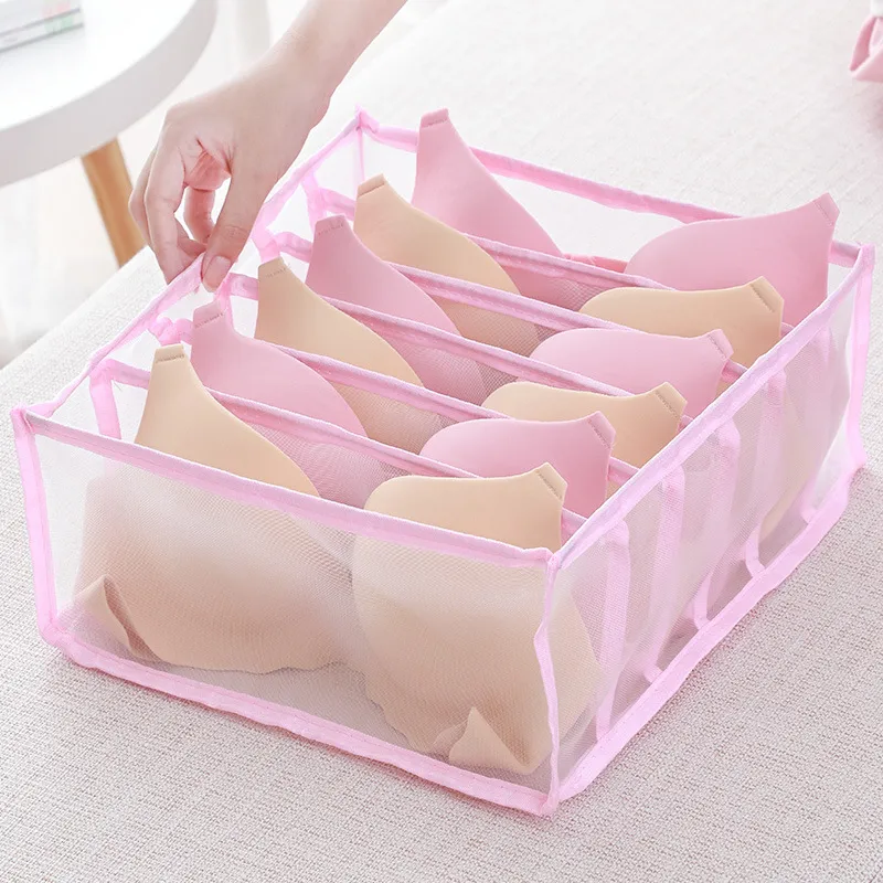 Underwear Storage Drawer Organizer 11 Cells Foldable Closet Panty Socks Underpants Bra Panties Ties Drawers Dividers