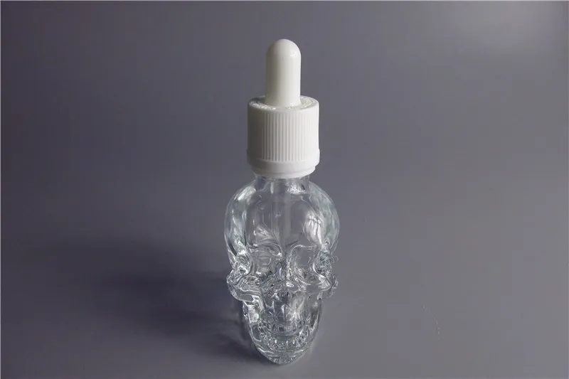 Creative 30MLCC tomt skalle glas droppflaskor för eliquid eteriska oljor parfymflaskor i påfyllningsbar5695796