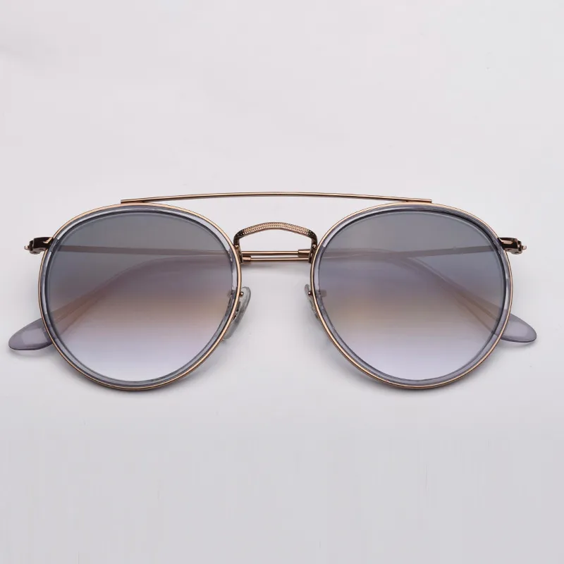 Modedesigner solglasögon klassiska dubbla bridge mens solglasögon pumk solglasögon uv skyddslinser vintage glasögon med topp 268y