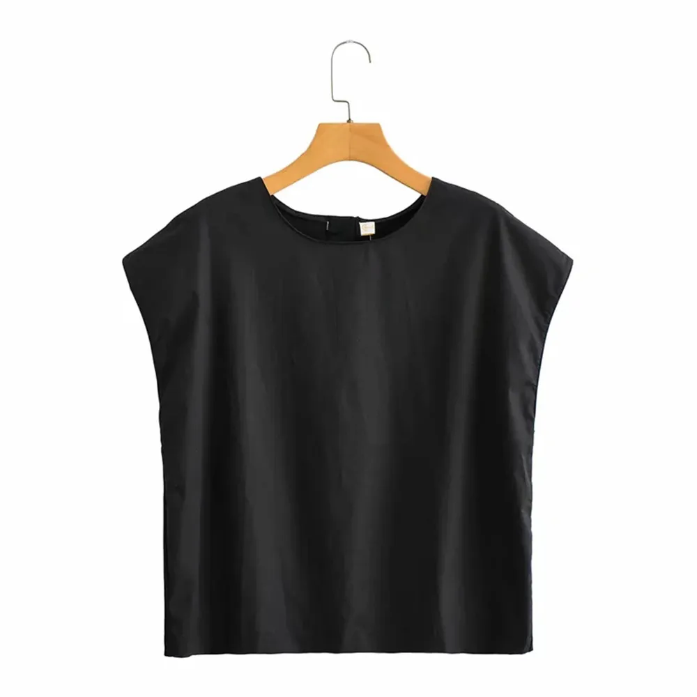 BBWM夏の女性のカジュアルTシャツノースリーブベストルースバックシングルブレストデザインファッショナブルなスタイル210520