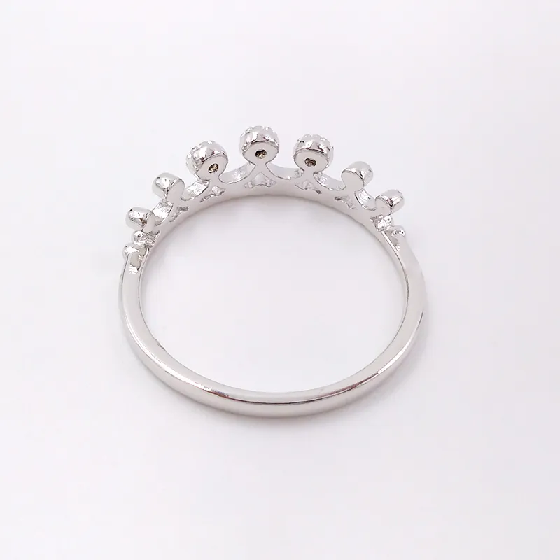 Hot charm joyería de moda que hace boda estilo boho compromiso Queen crown anillos de corazón de moda para mujeres, hombres, niños, niñas, juegos de anillos de dedo, caja de regalos de cumpleaños de Navidad
