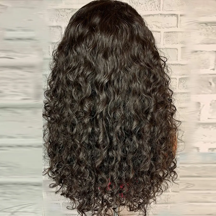 U parte peluca brasileña Remy cabello humano naturaleza onda para mujeres negras