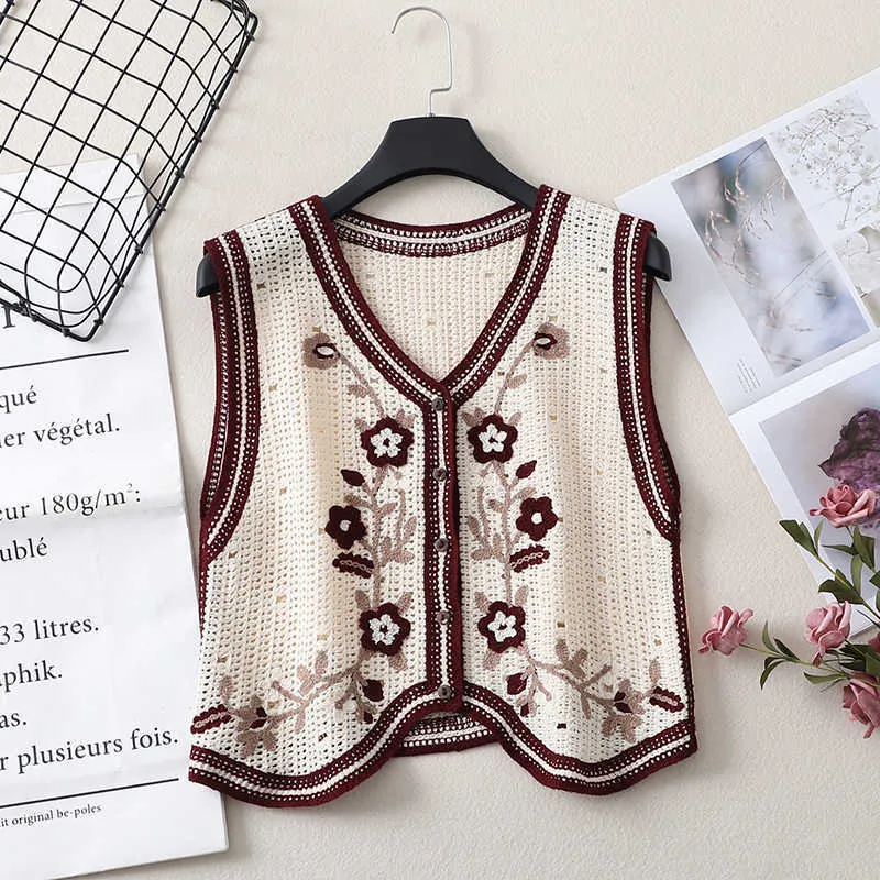 Hollow Out Design Kvinnor Sweater Spring Punk Gothic See Of Floral Cardigan Toppar Stickad Jumper Oversized Woman Sweater 210604